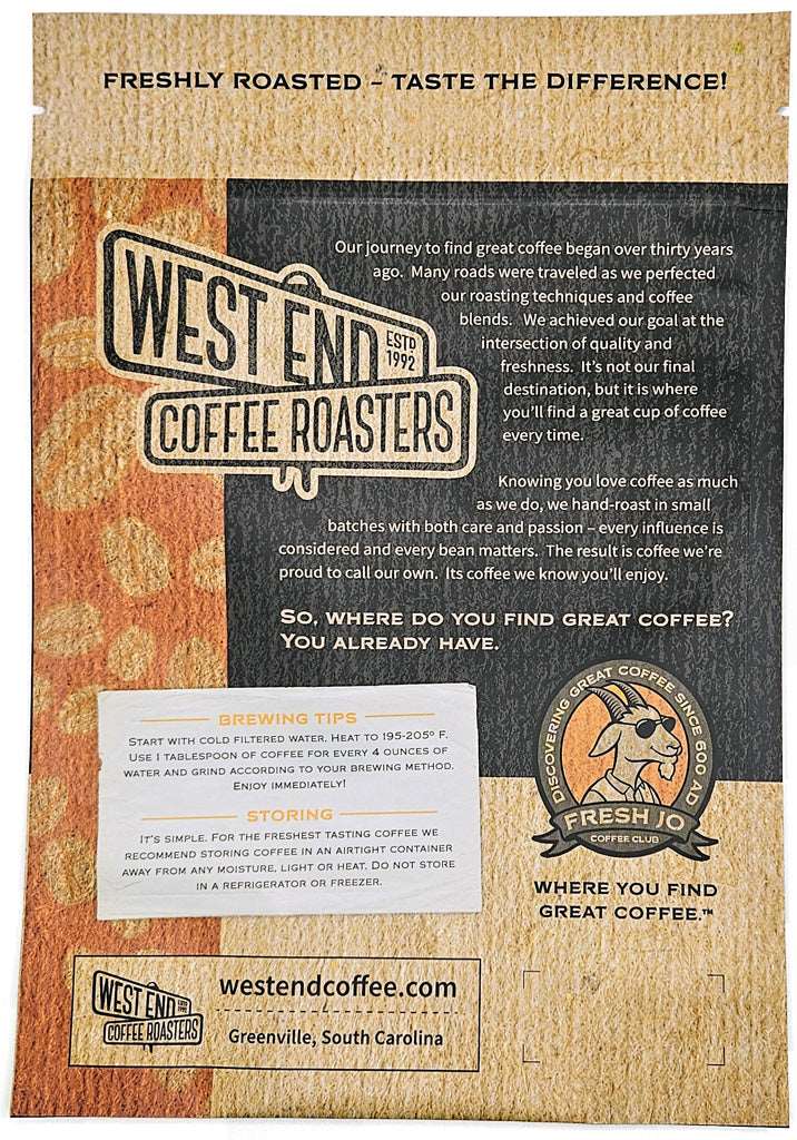 JAMAICAN ME CRAZY® DECAF – West End Coffee Roasters