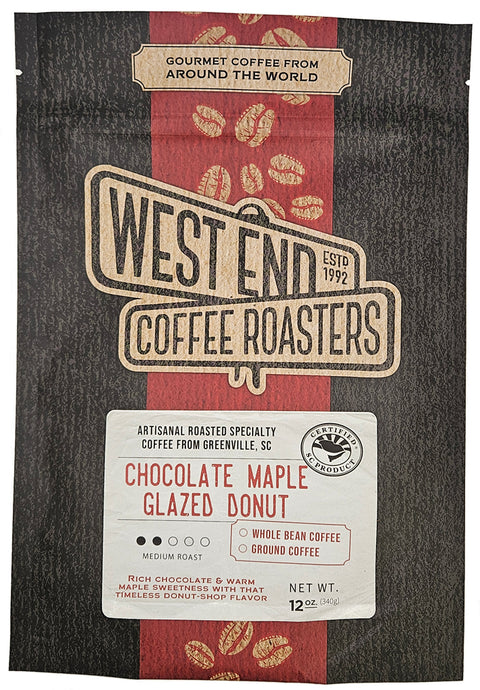 CHOCOLATE MAPLE GLAZED DONUT