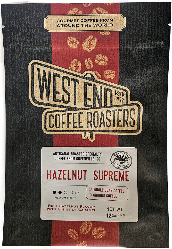 HAZELNUT SUPREME – West End Coffee Roasters